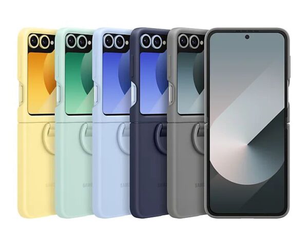 Silicon with ring z flip 6،کاور سیلیکونی موبایل ZFlip6 سامسونگ