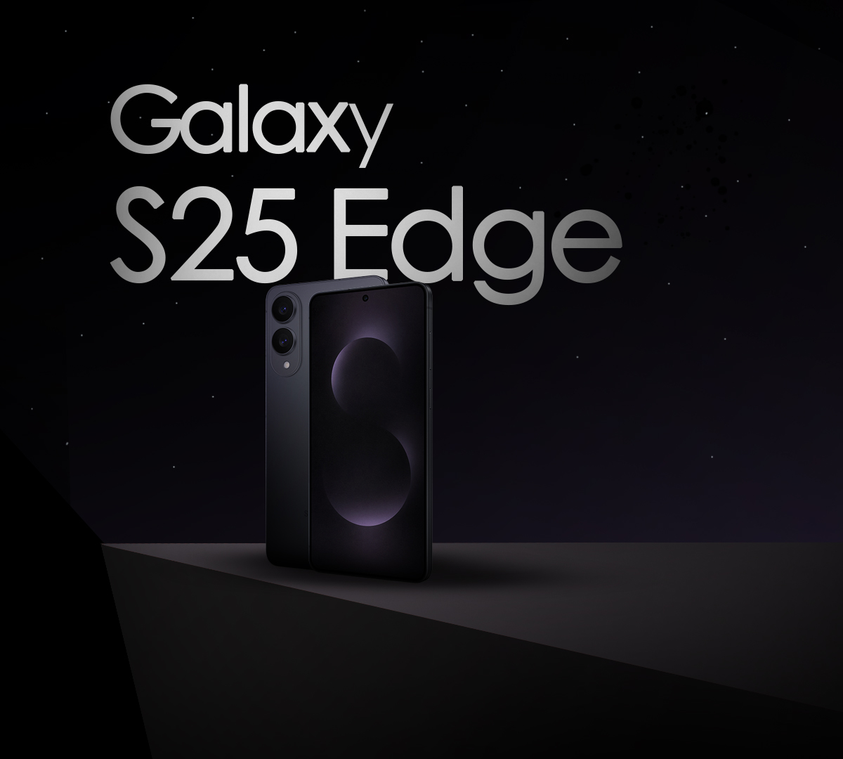 گوشی سامسونگ Galaxy S25 Edge مشکی – طراحی شیک و مدرن با نمایشگر Dynamic AMOLED 2X و دوربین ۲۰۰ مگاپیکسلی.